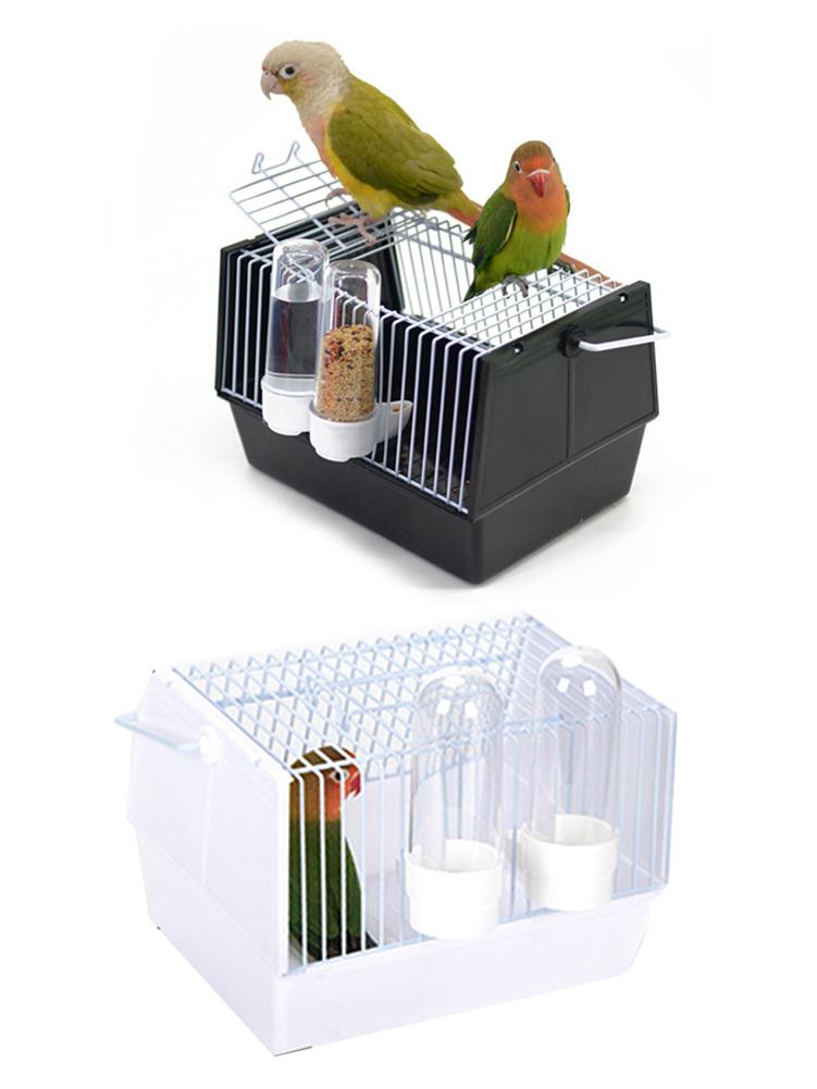 Portable Mini Cage With 2 Feeders