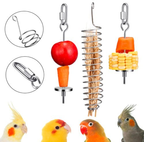 3 pcs Stainless Steel Cage Hangable Food Holder