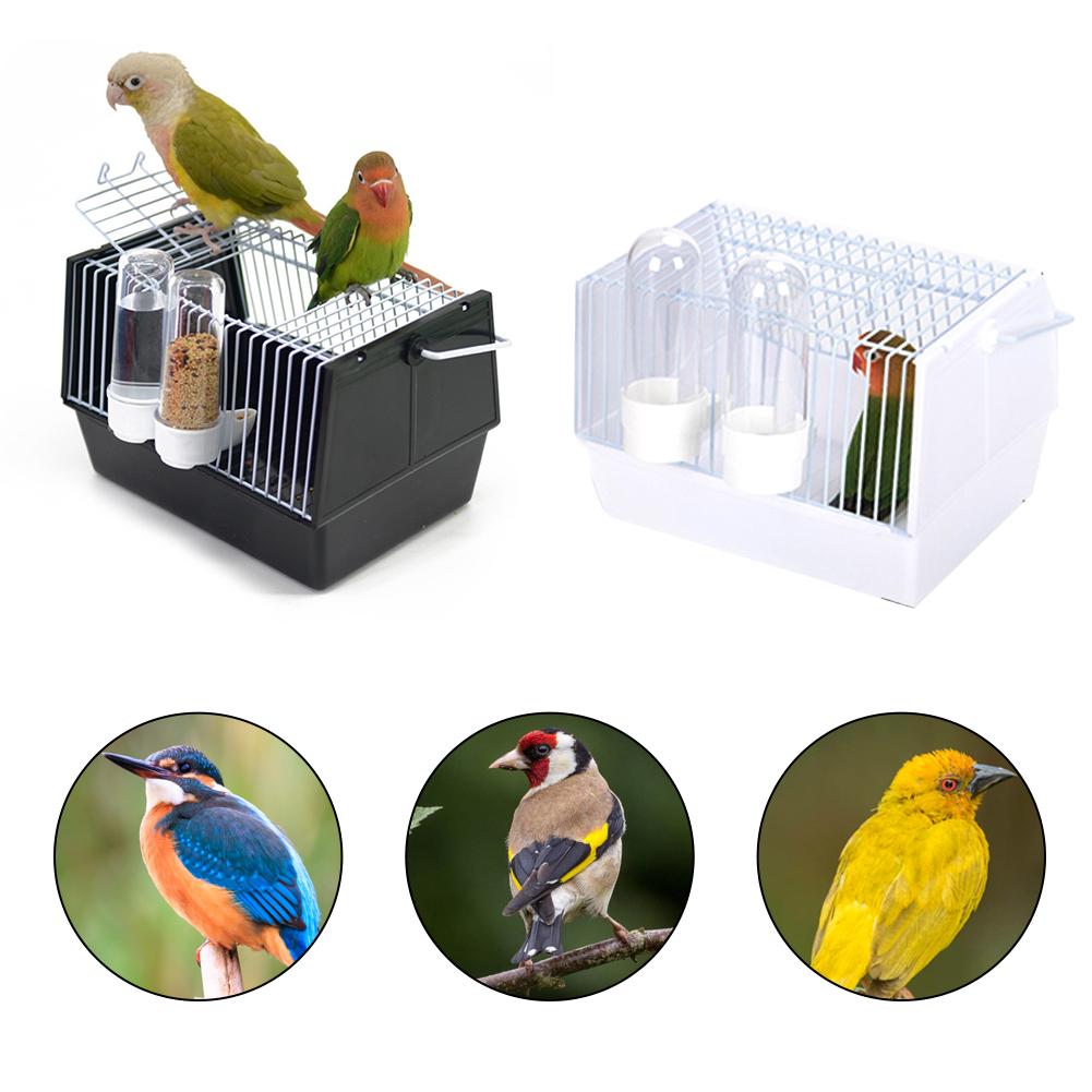 Portable Mini Cage With 2 Feeders