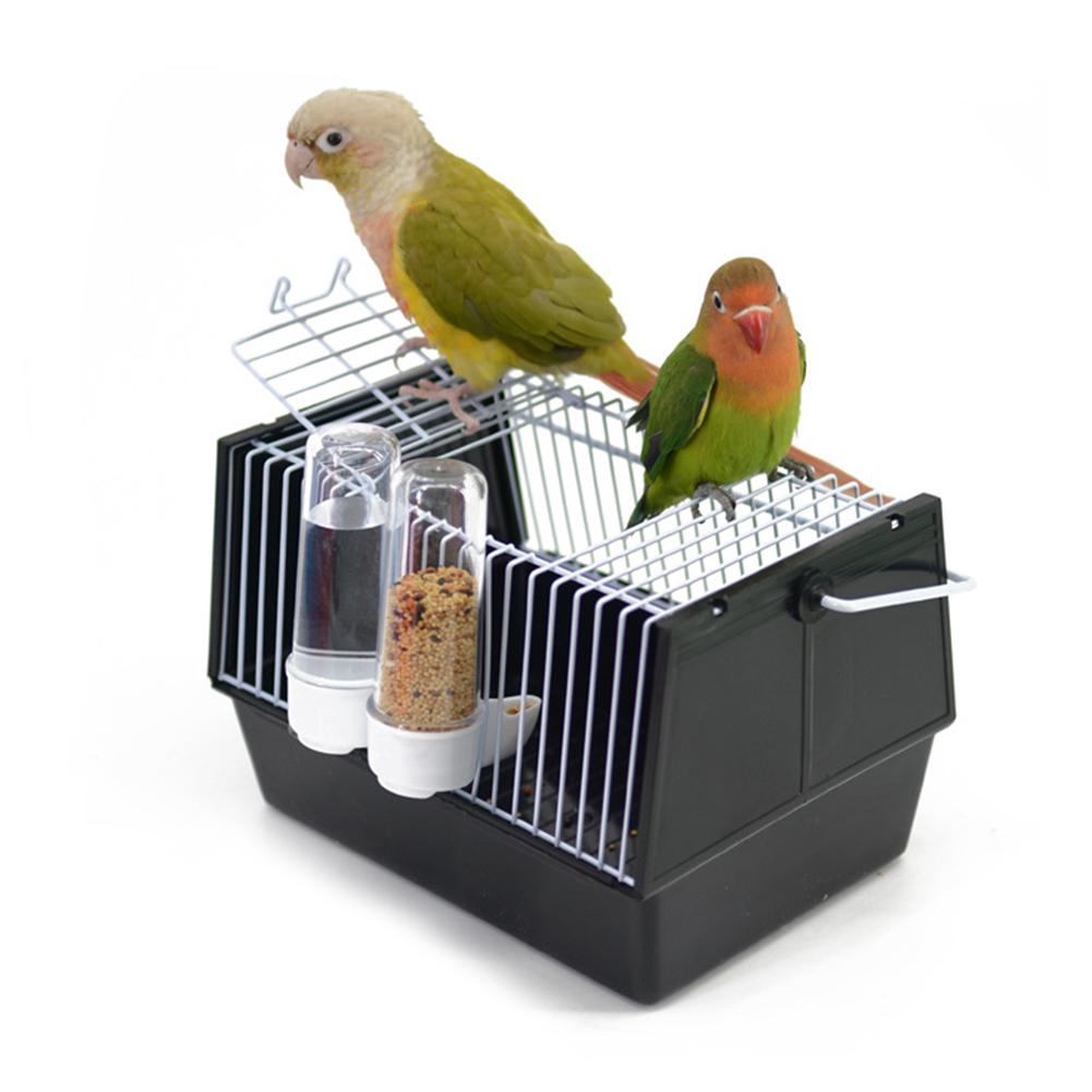 Portable Mini Cage With 2 Feeders